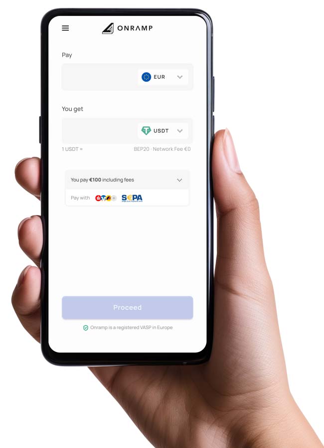 Onramp app preview